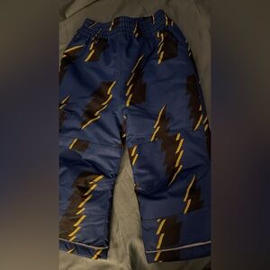 Hanna Andersson Blue Lightning Kids snow pants
